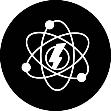 Modern atom simgesinin vektör çizimi