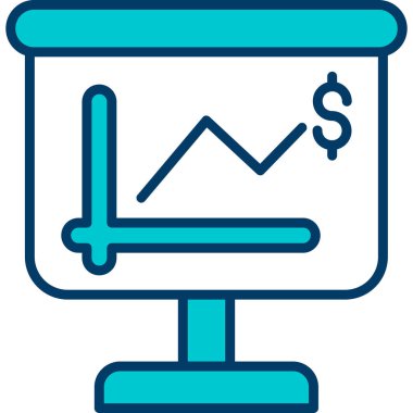 grafik ikonu vektör illüstrasyonu