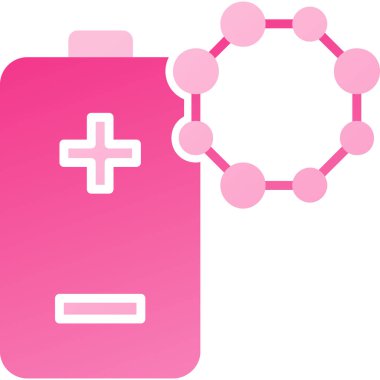 Batarya şarj simgesi, vektör illüstrasyonu