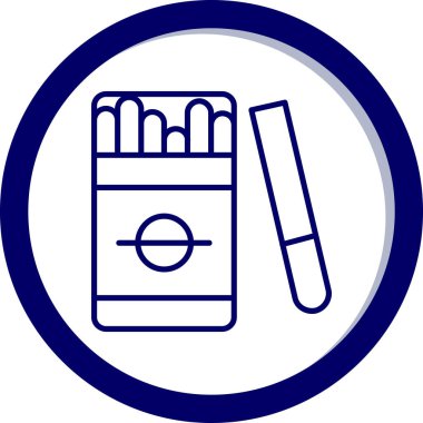 sigara ikonu vektör illüstrasyonu