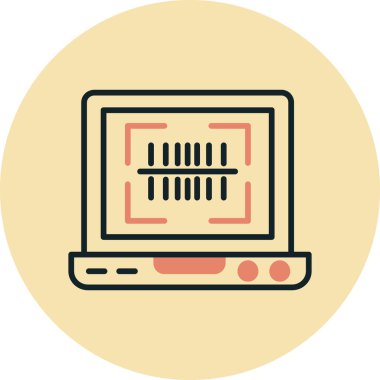 Bilgisayar simgesi. vektör illüstrasyonu