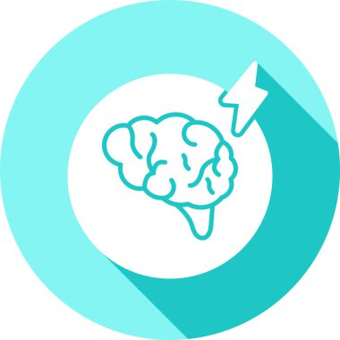 beyin ikonu vektör illüstrasyonu