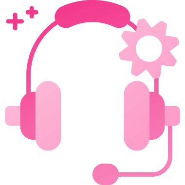 Kulaklık. Web simgesi basit illüstrasyon