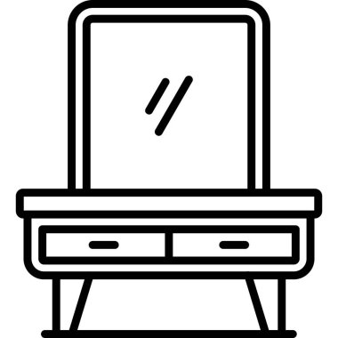 mobilya web simgesi vektör illüstrasyonu