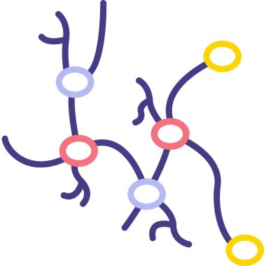 Molekül. Web simgesi basit illüstrasyon
