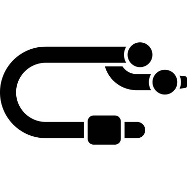 Bir araba simgesinin vektör illüstrasyonu