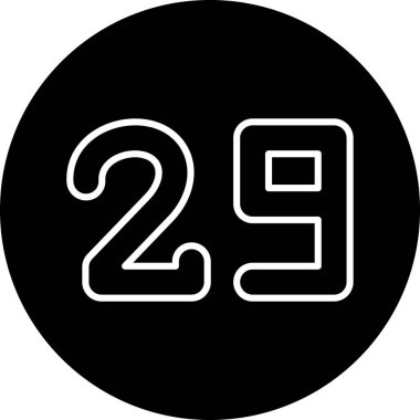 Moda stili izole edilmiş arkaplanda sekiz numaralı simge