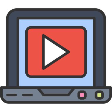 video oynatıcı vektör simgesi