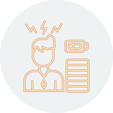 Dizüstü bilgisayarı olan bir iş adamı. vektör