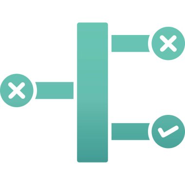 çapraz işaret simgesi vektör illüstrasyonu