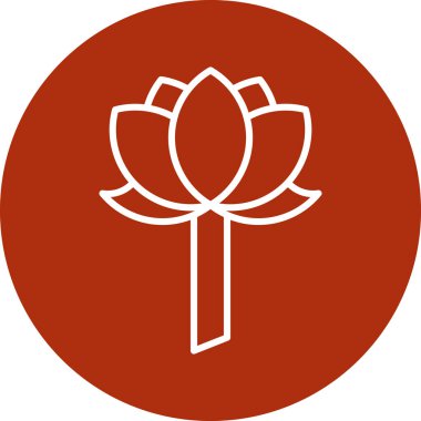 çiçek simgesi vektör illüstrasyonu