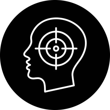 vektör hedef simgesi illüstrasyonu