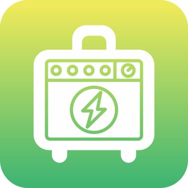 Bir yıldırım ile bir izole pil simgesinin resmi