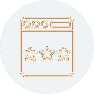 derecelendirme vektör simgesi modern illüstrasyon