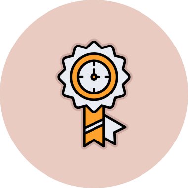 Madalya. Web simgesi vektör illüstrasyonu