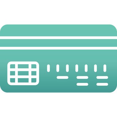 Kredi Kartı. Web simgesi basit illüstrasyon