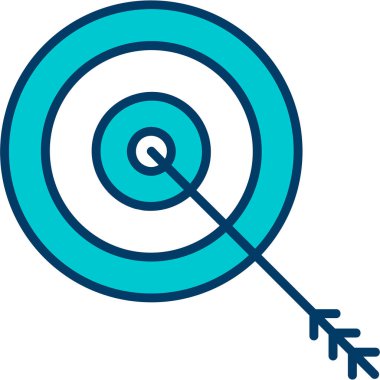 Bir hedefin vektör illüstrasyonu