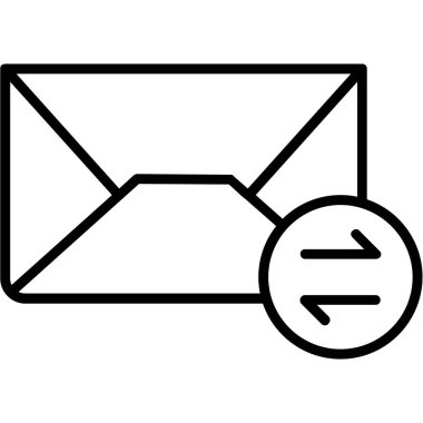 Beyaz arkaplanda posta vektör çizimi. Birinci kalite semboller. konsept ve grafik tasarım için çizgi simgesi.