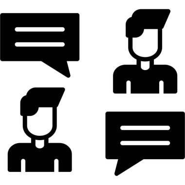 Konuşma baloncukları simgeleri ayarladı.