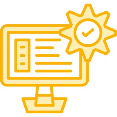 kontrol listesi simgesi vektör çizelgesi çizimi