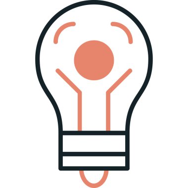 yaratıcı ampul ikonu vektör illüstrasyon tasarımı