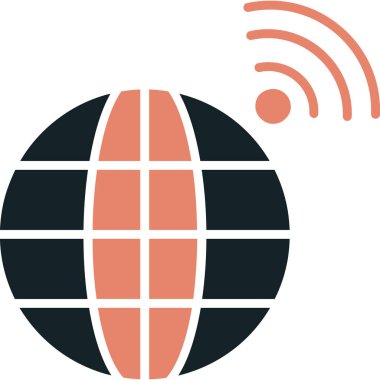 Küre. Web simgesi basit tasarım