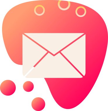 E-posta. Web simgesi basit illüstrasyon