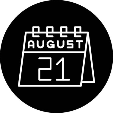 Takvim simgesinin vektör illüstrasyonu