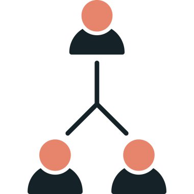 hiyerarşi simgesi vektör illüstrasyonu