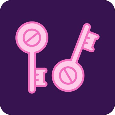 anahtar vektör illüstrasyonu modern simge tasarımı