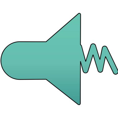 Ses simgesinin vektör illüstrasyonu