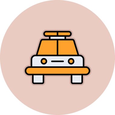 - Araba. Web simgesi basit illüstrasyon