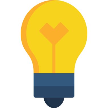 ampul yaratıcı fikir simgesi - taslak biçimi