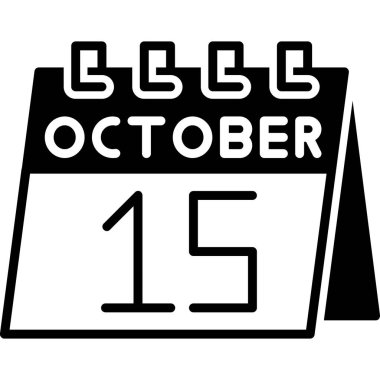 Ekim ayının yazılı olduğu takvim.