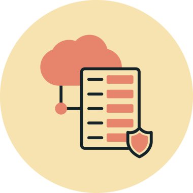 bulut hesaplama vektörü simgesi