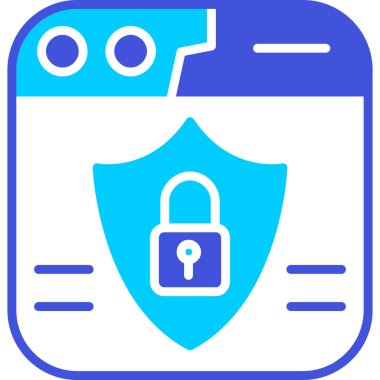 kilit ağ simgesi, vektör tasarımı