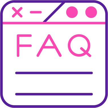 Web arayüzü simgesi, vektör illüstrasyonu