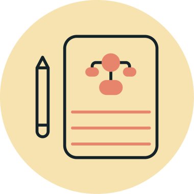 Eğitimin vektör illüstrasyonu modern simge