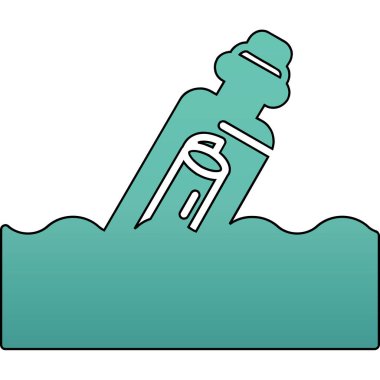 Su damlası ikonu. Web için su vektörü simgelerinin özet çizimi