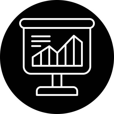 Analizler. Web simgesi basit illüstrasyon
