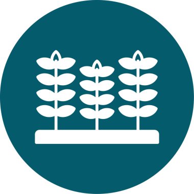 Bitki simgesinin vektör illüstrasyonu