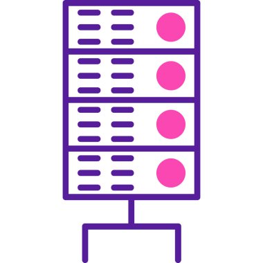 Ağ simgesi. Basit vektör illüstrasyonu