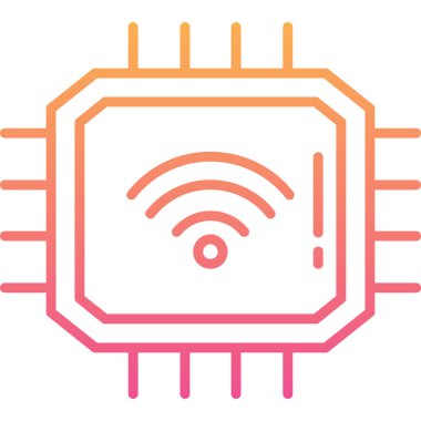 Kablosuz. Web simgesi basit illüstrasyon