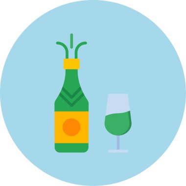 Şarap. Web simgesi basit illüstrasyon