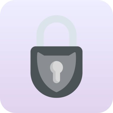 Modern b 'nin vektör gösterimi simge kilidi simgesinden yoksun