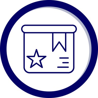 Yıldız simgesinin vektör illüstrasyonu