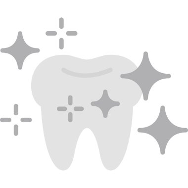 Diş ve diş izlerinin vektör çizimi. Ağın diş ve stomatooloji sembolü.