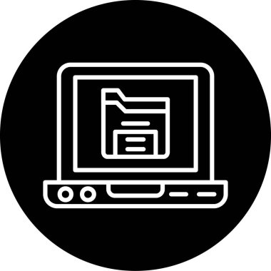 Seo modern simgesinin vektör illüstrasyonu, teknoloji simgesi