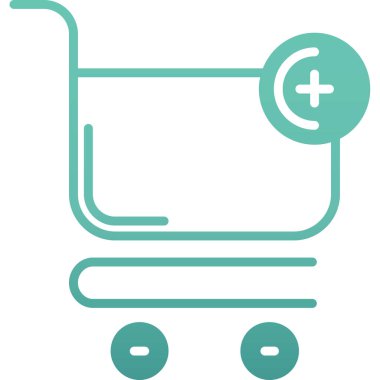 Alışveriş arabası ikonu. Ağ için basit alışveriş arabası vektör simgeleri çizimi