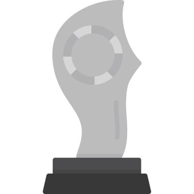 Ödül kupası ikonu. Web için yarışma ödülü kupa vektör simgesinin basit bir illüstrasyonu